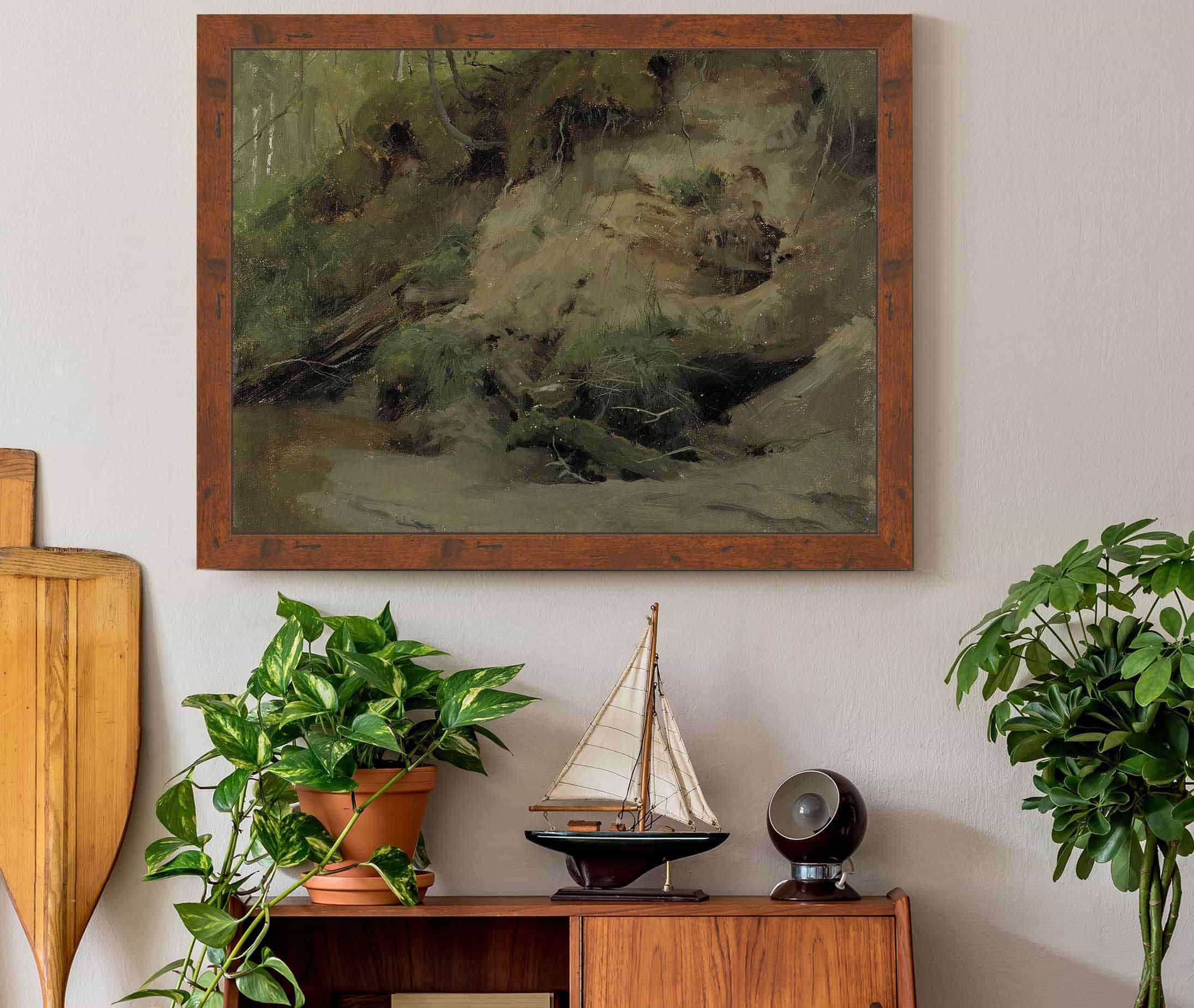 Forest With A Sandy Slope by Eero Jarnefelt