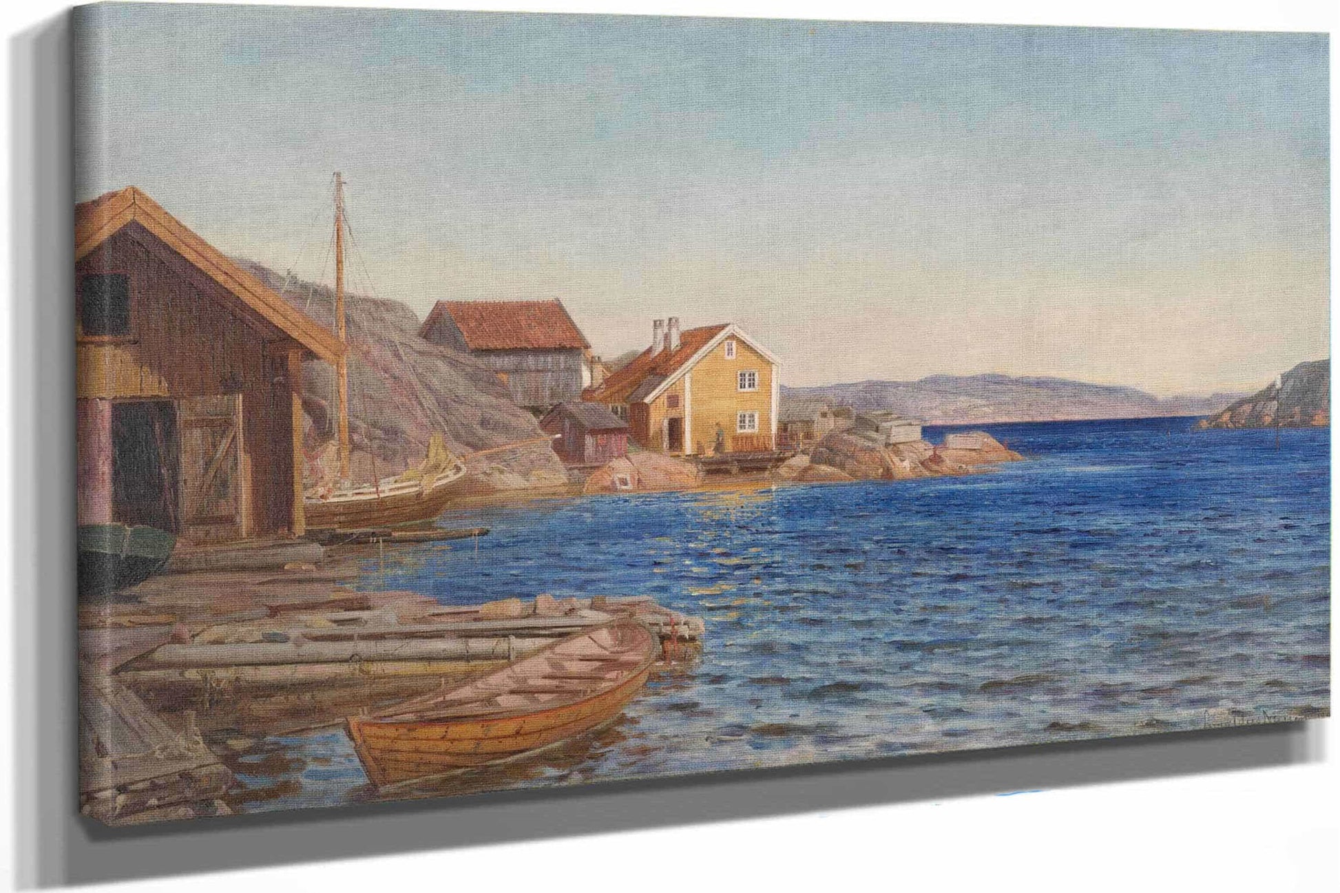 Formiddag I Ny Hellesund By Amaldus Nielsen