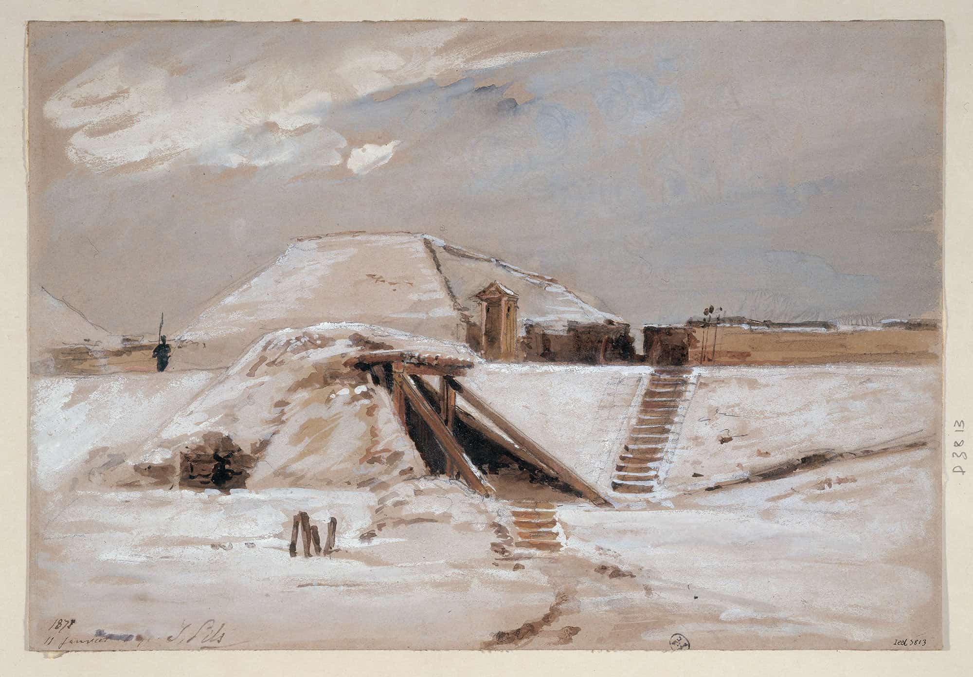 Fort Sous La Neige by Isidore Pils