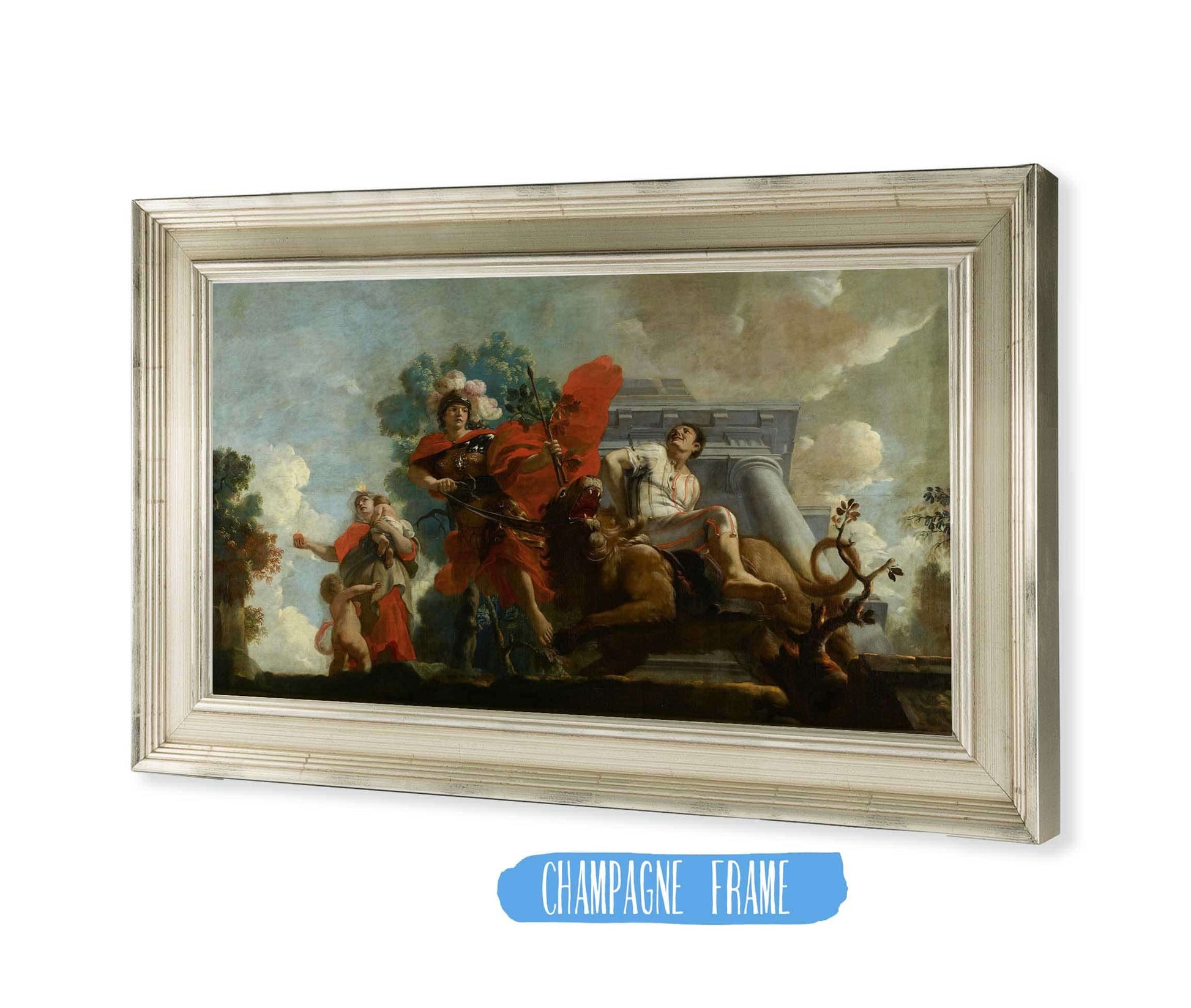 Fortitudo Breidelt De Zotheid Allegorische Voorstelling Van De Verzorging Van Leprozen En Onnozelen by Gerard De Lairesse