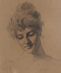 Fortunati Een Italiaans Model by Therese Schwartze