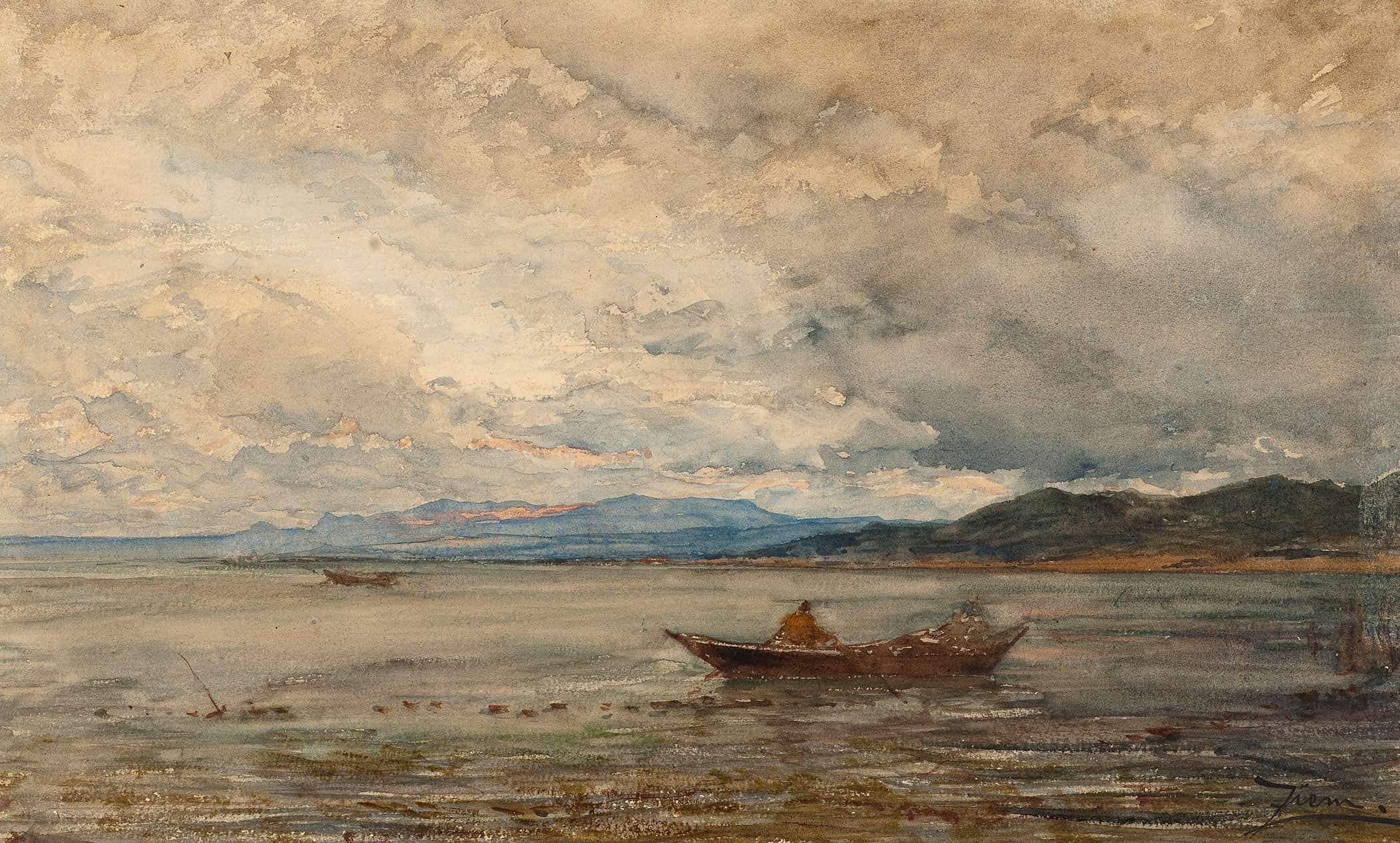 Fos Environs De Martigues by Felix Ziem