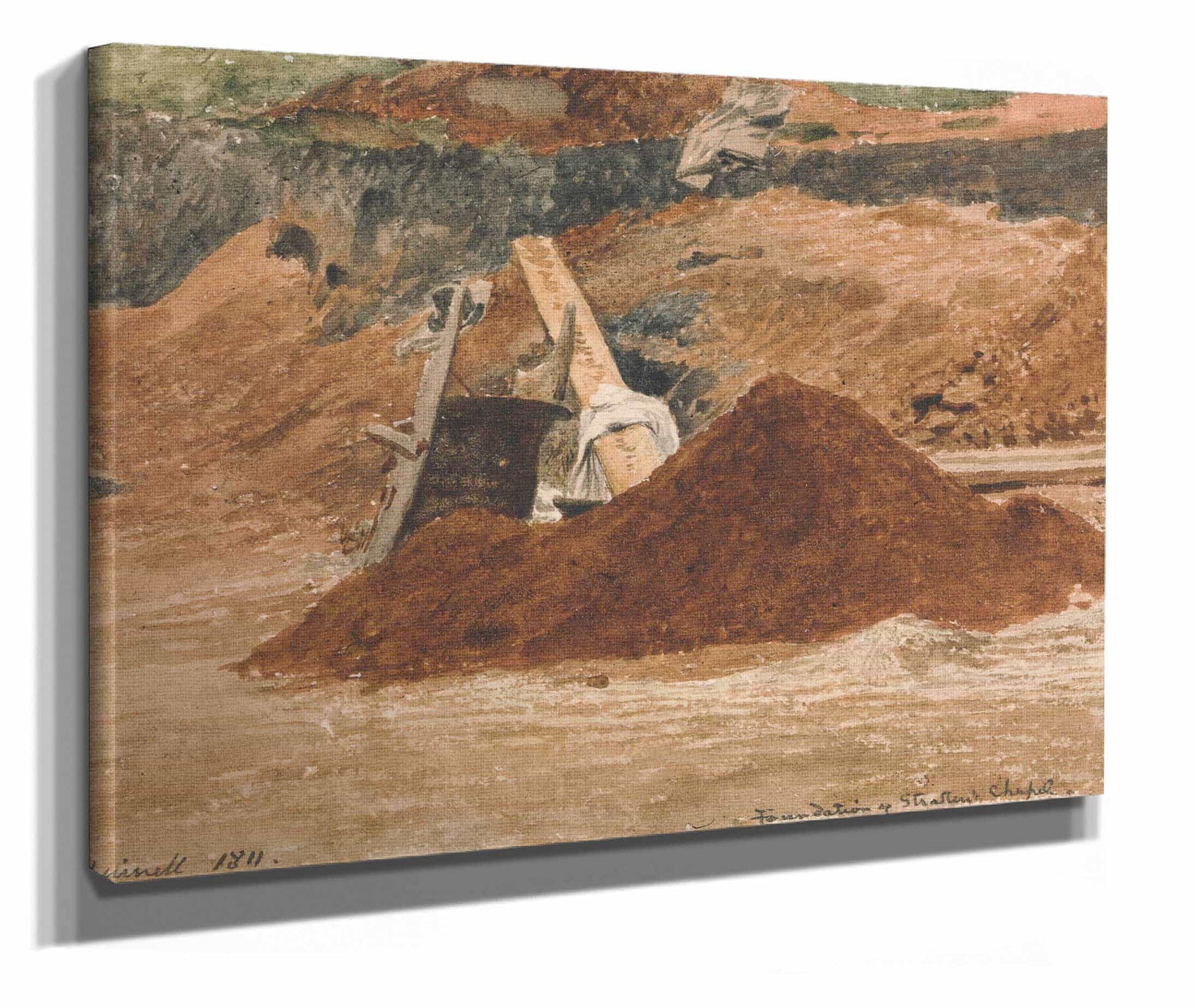 Foundation Of Strattens Chapel by John Linnell