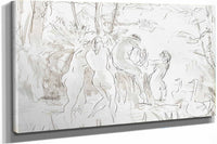 Four Female Bathers About by Robert Henri