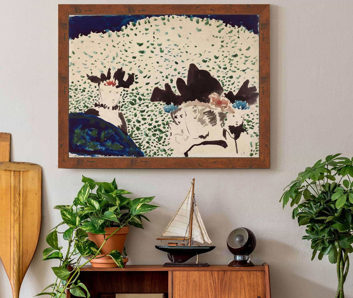 Four Ladies With Fancy Hats by Edouard Vuillard