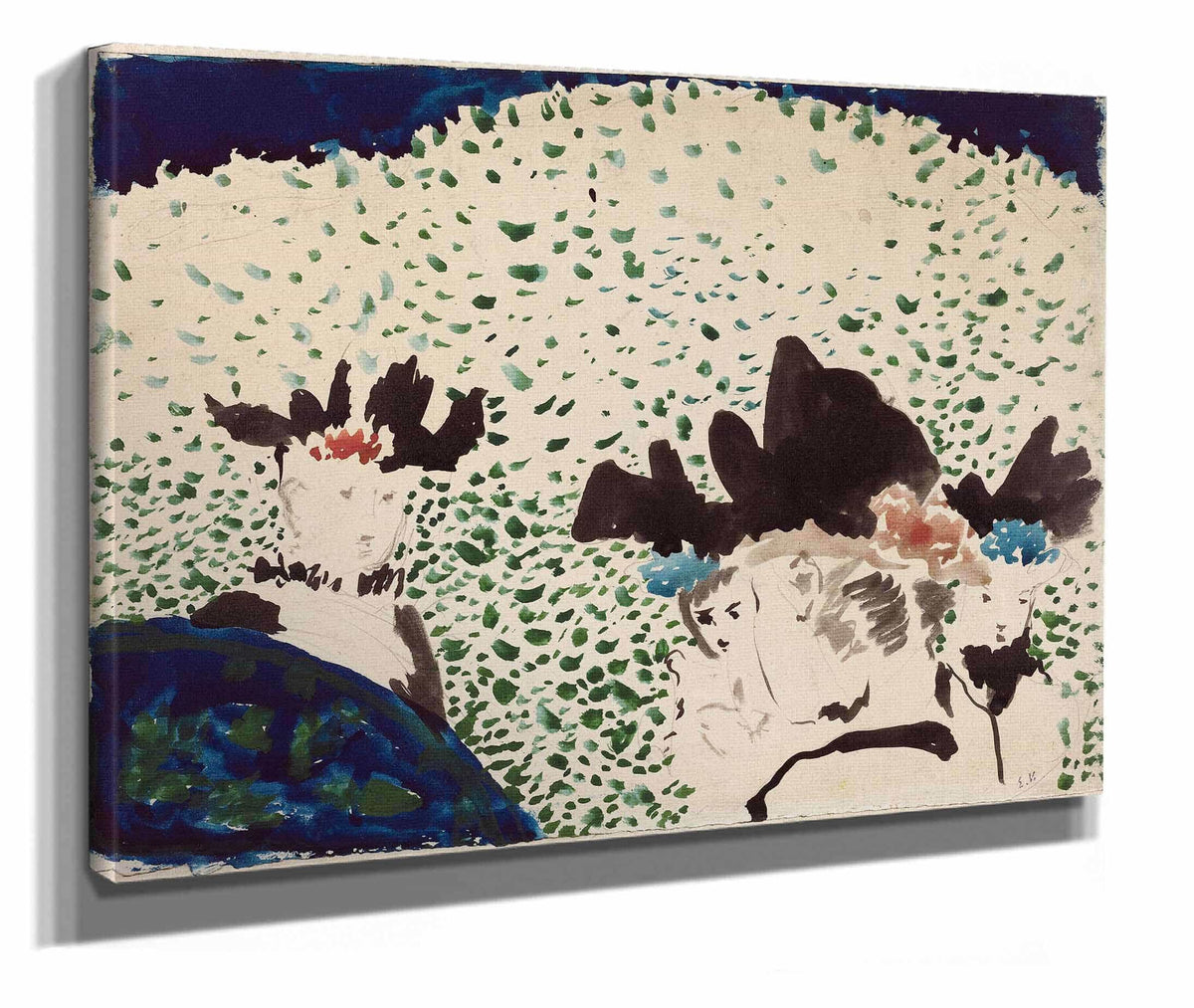 Four Ladies With Fancy Hats by Edouard Vuillard