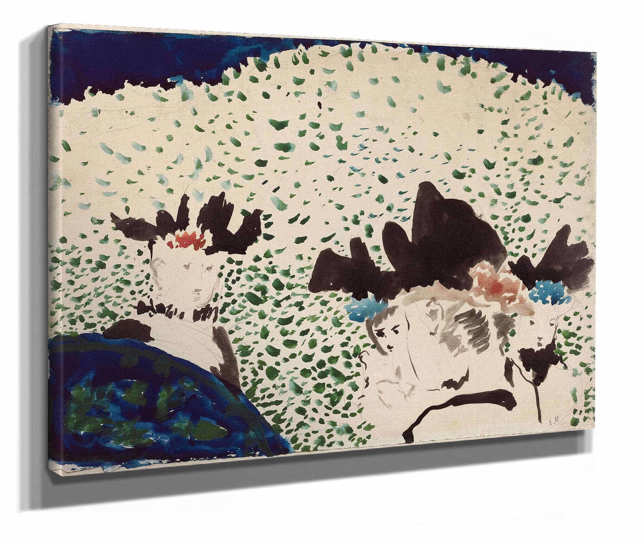 Four Ladies With Fancy Hats by Edouard Vuillard