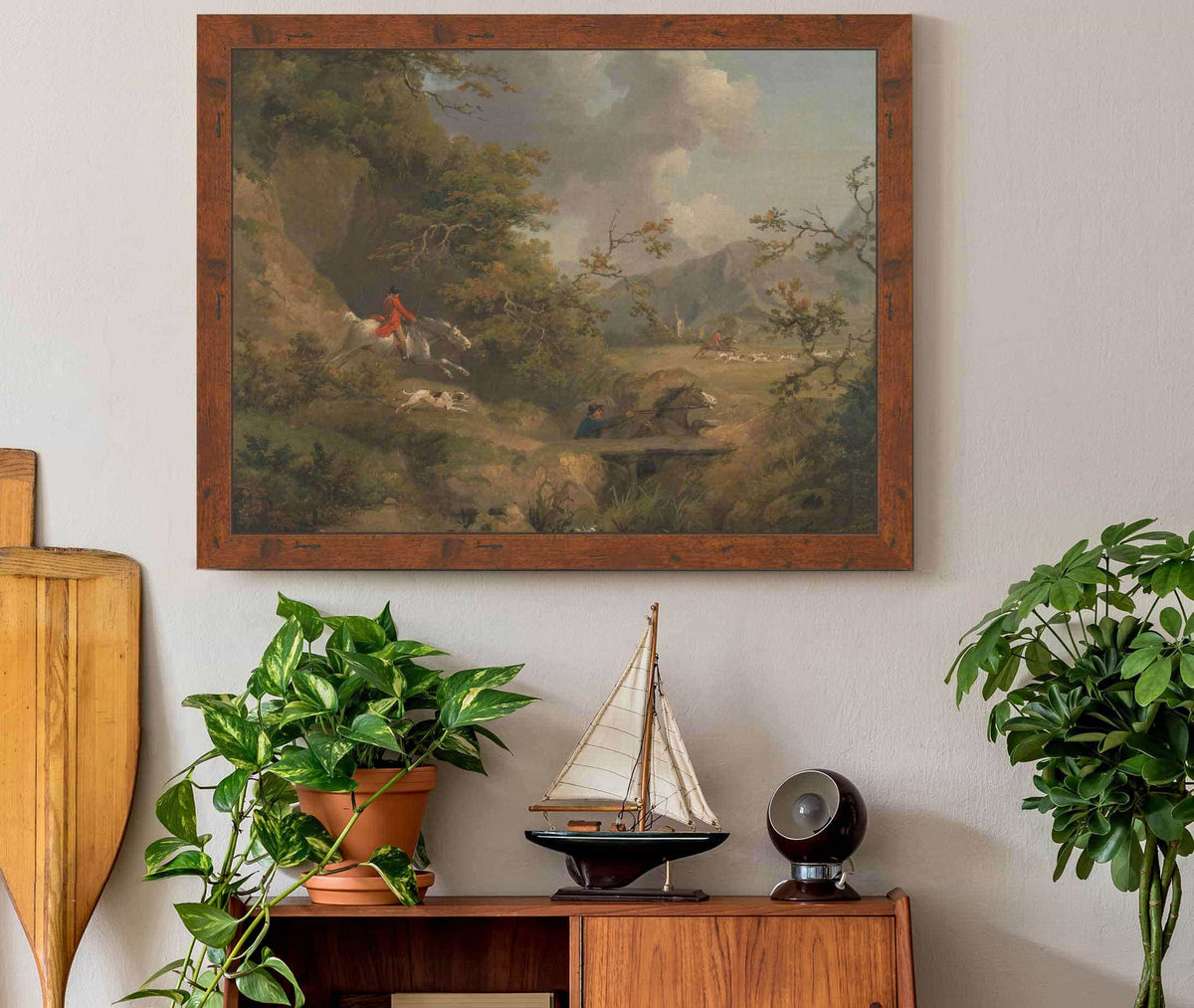 Foxhunting In Hilly Country by George Morland