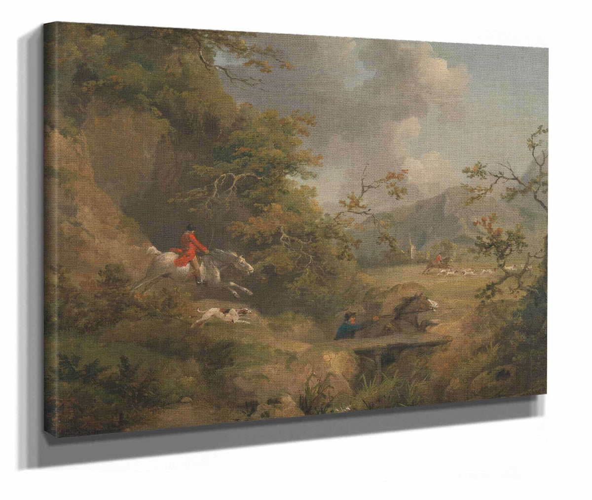 Foxhunting In Hilly Country by George Morland