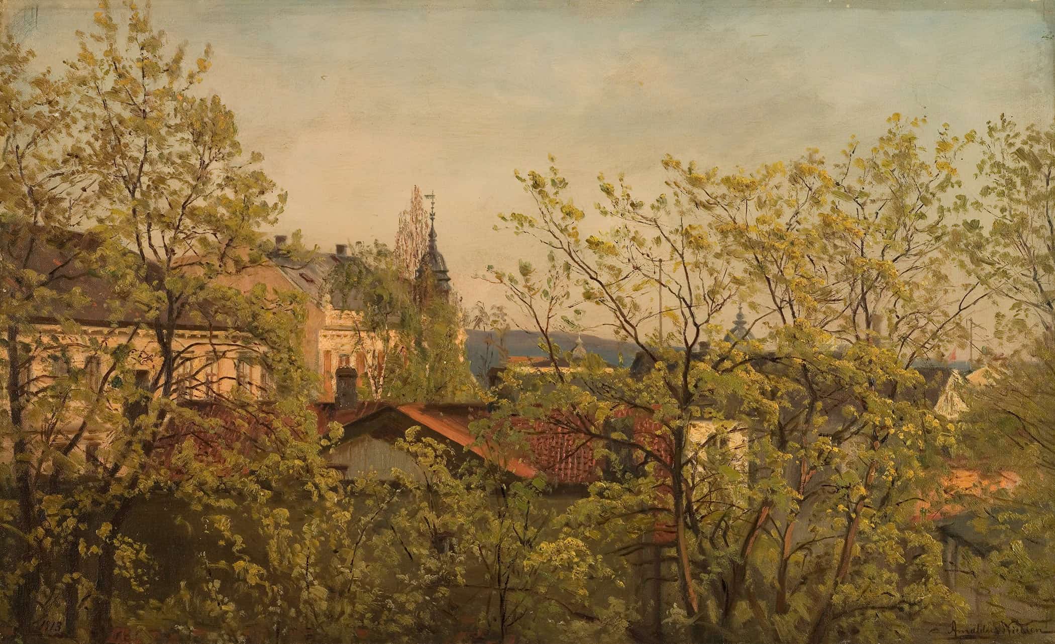 Fra Ateliervinduet I Mai Majorstuveien By Amaldus Nielsen