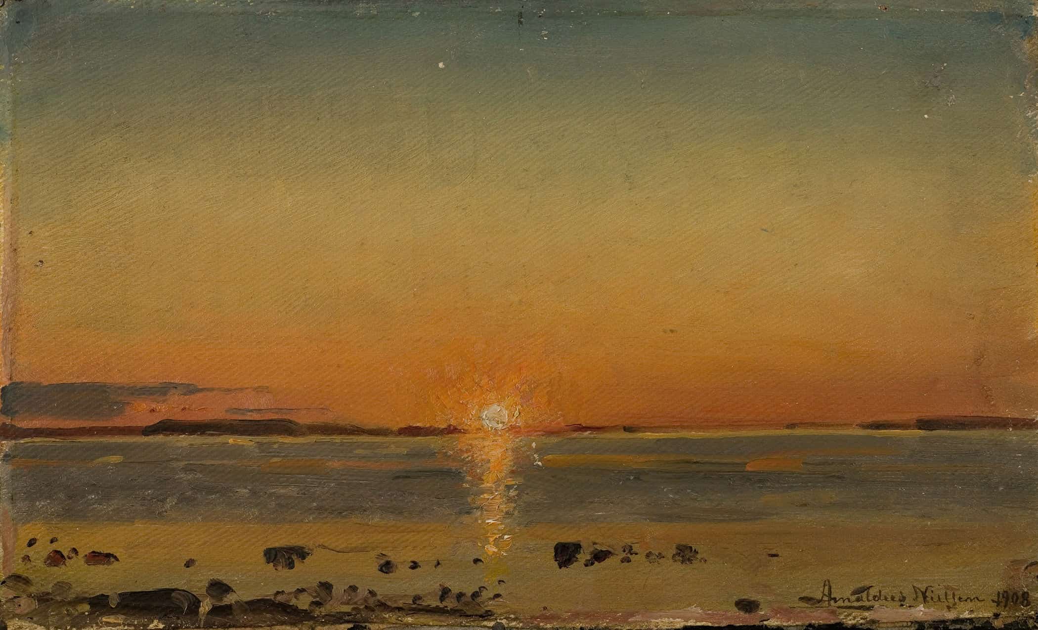 Fra Eidem Aafjord By Amaldus Nielsen