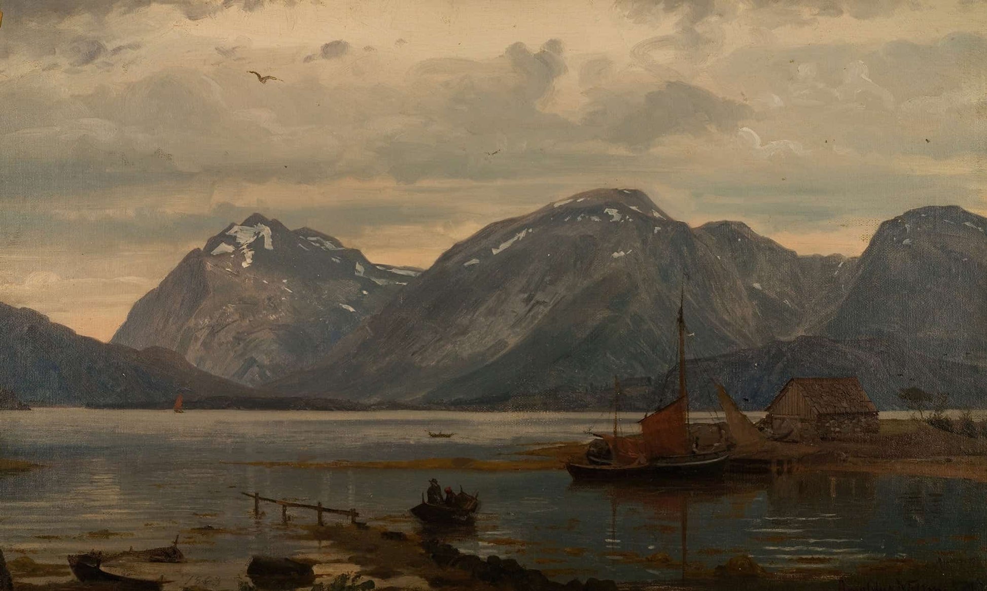 Fra Englafjellene Hardanger By Amaldus Nielsen