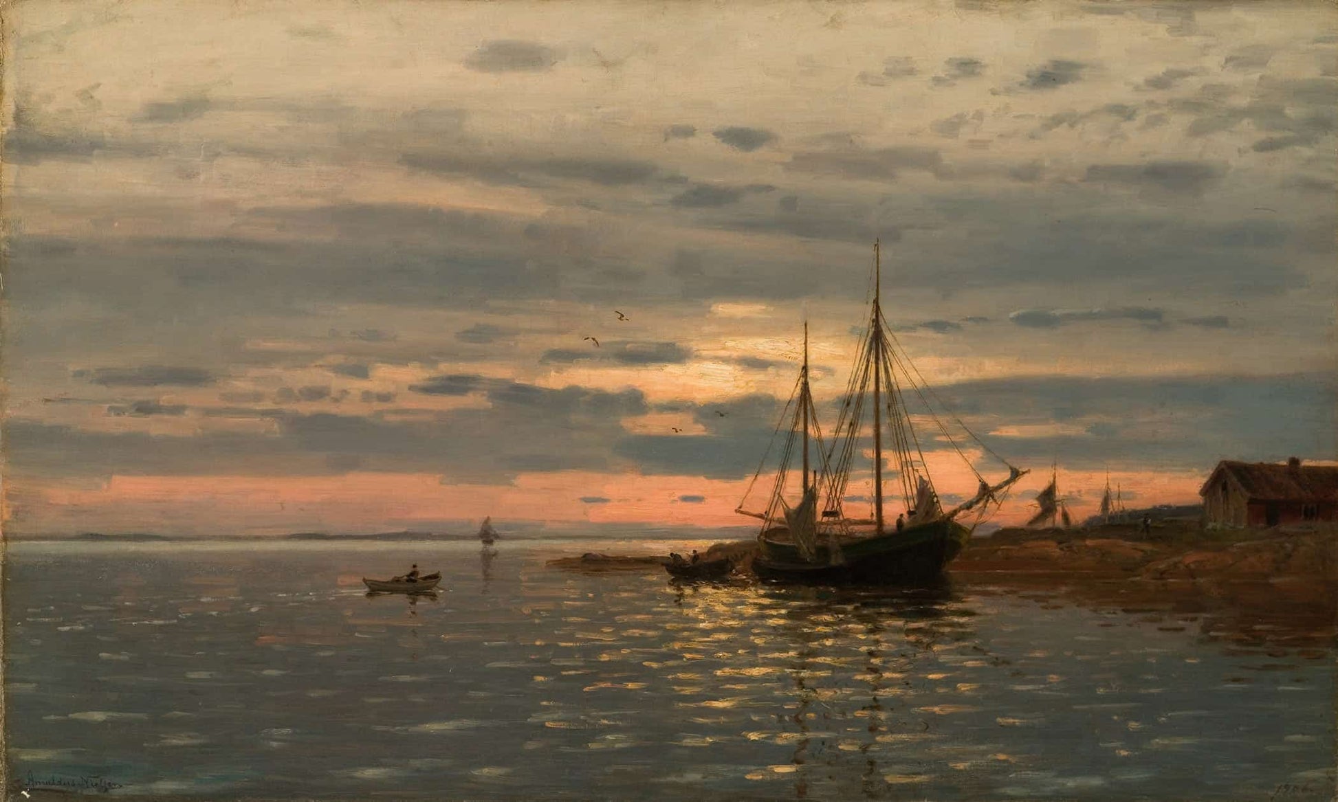 Fra Fjorden By Amaldus Nielsen