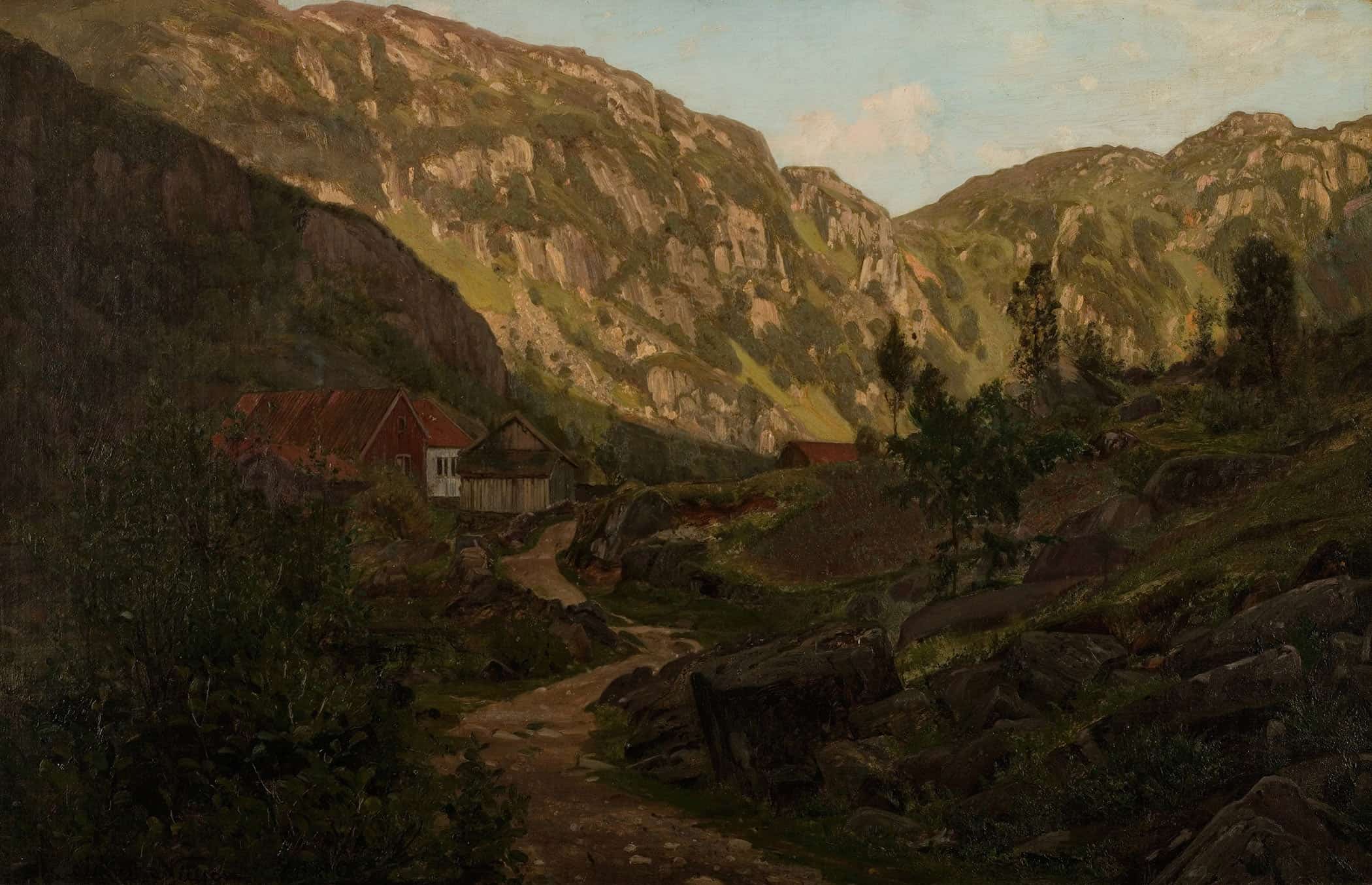 Fra Heiene Ved Reke By Amaldus Nielsen