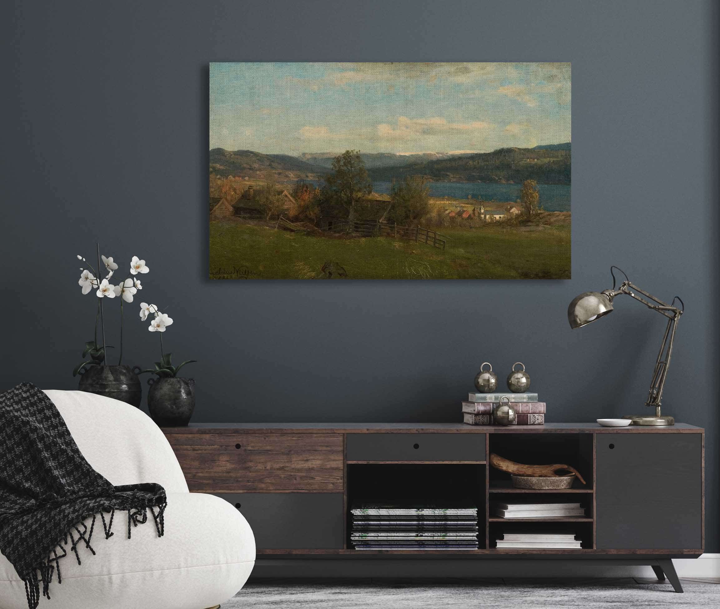 Fra Lonningen By Amaldus Nielsen