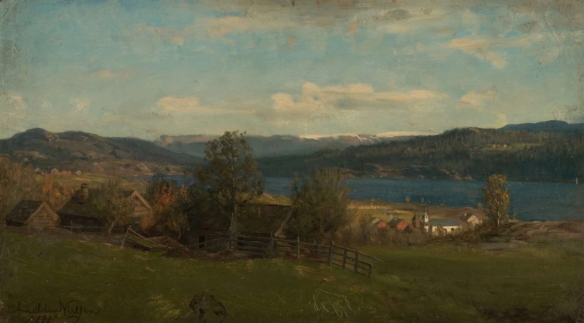 Fra Lonningen By Amaldus Nielsen