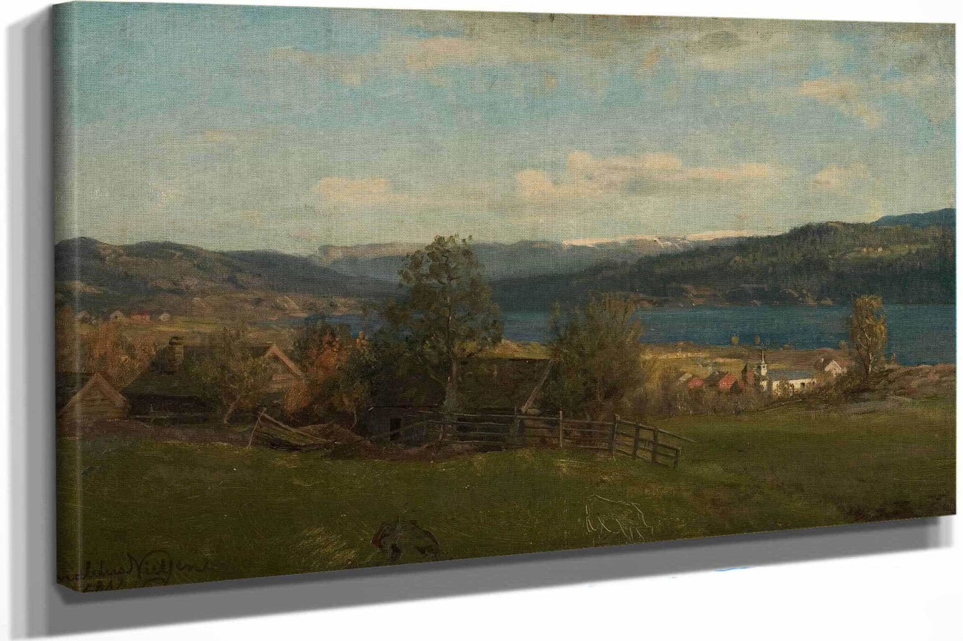 Fra Lonningen By Amaldus Nielsen