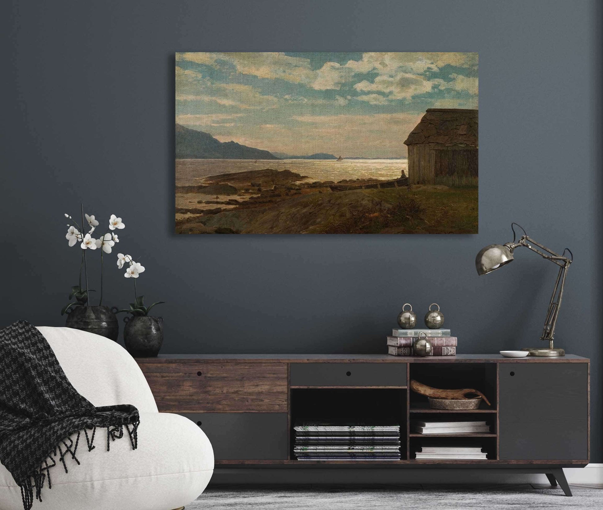 Fra Olvestranden Hardanger By Amaldus Nielsen