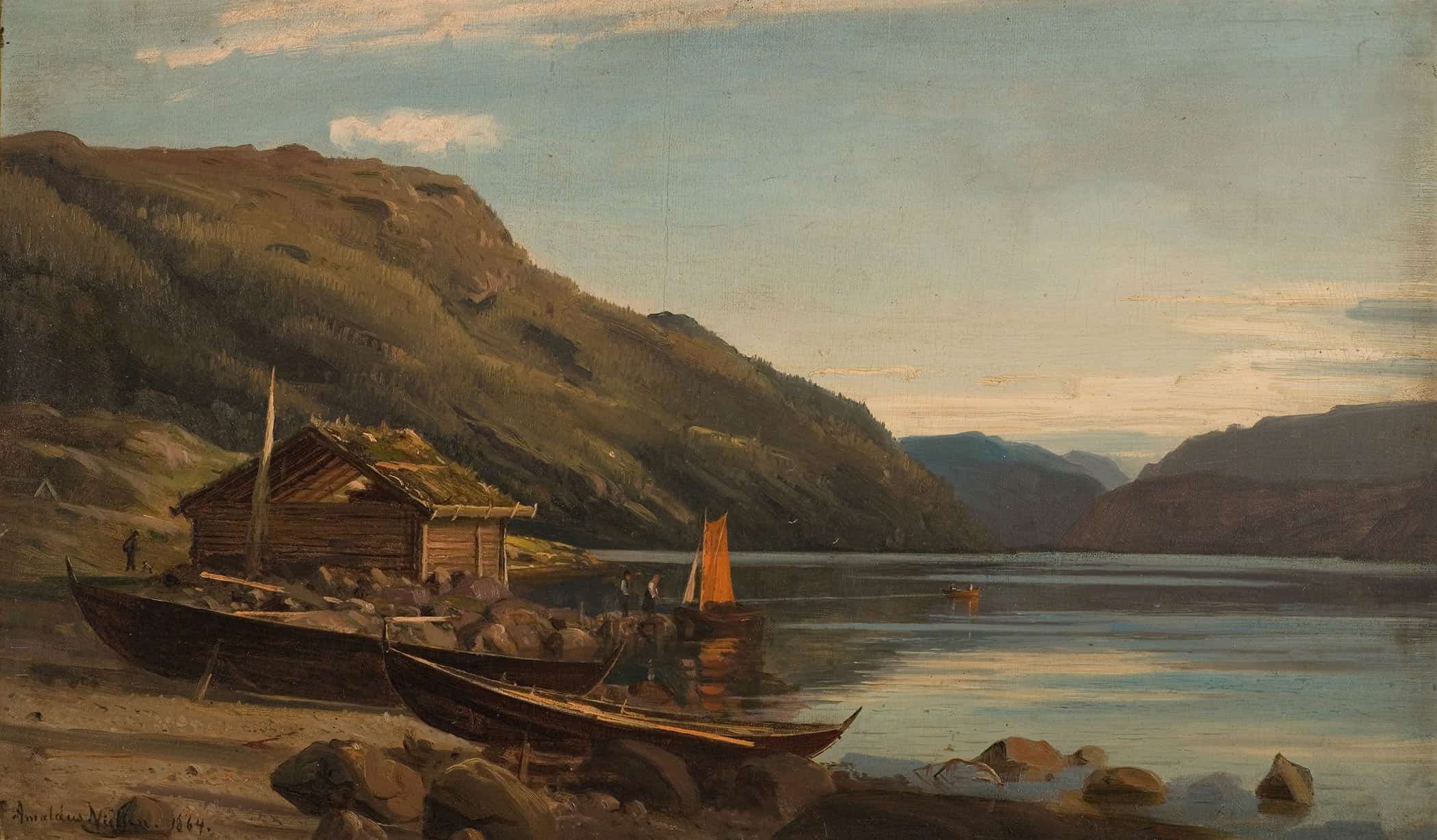 Fra Suldalsvann By Amaldus Nielsen