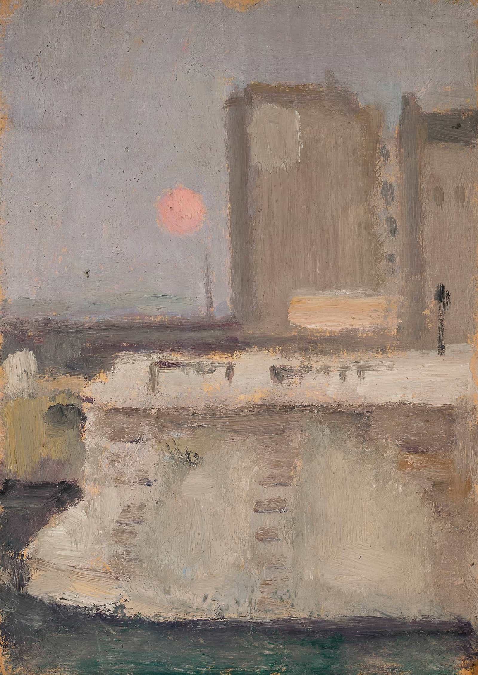 Fragment Of A City In A Fog by Tadeusz Makowski
