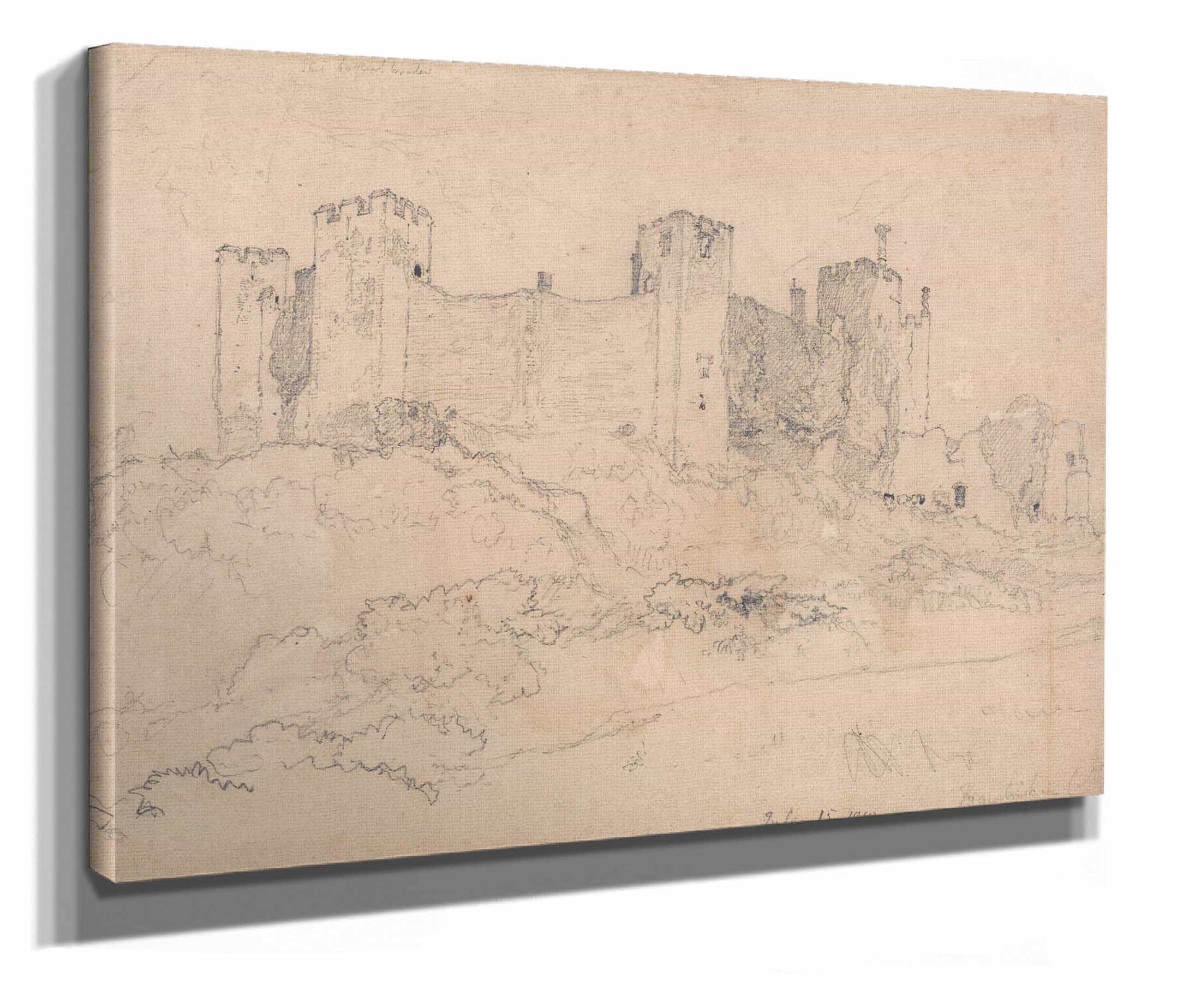 Framlingham Castle Suffolk by John Sell Cotman