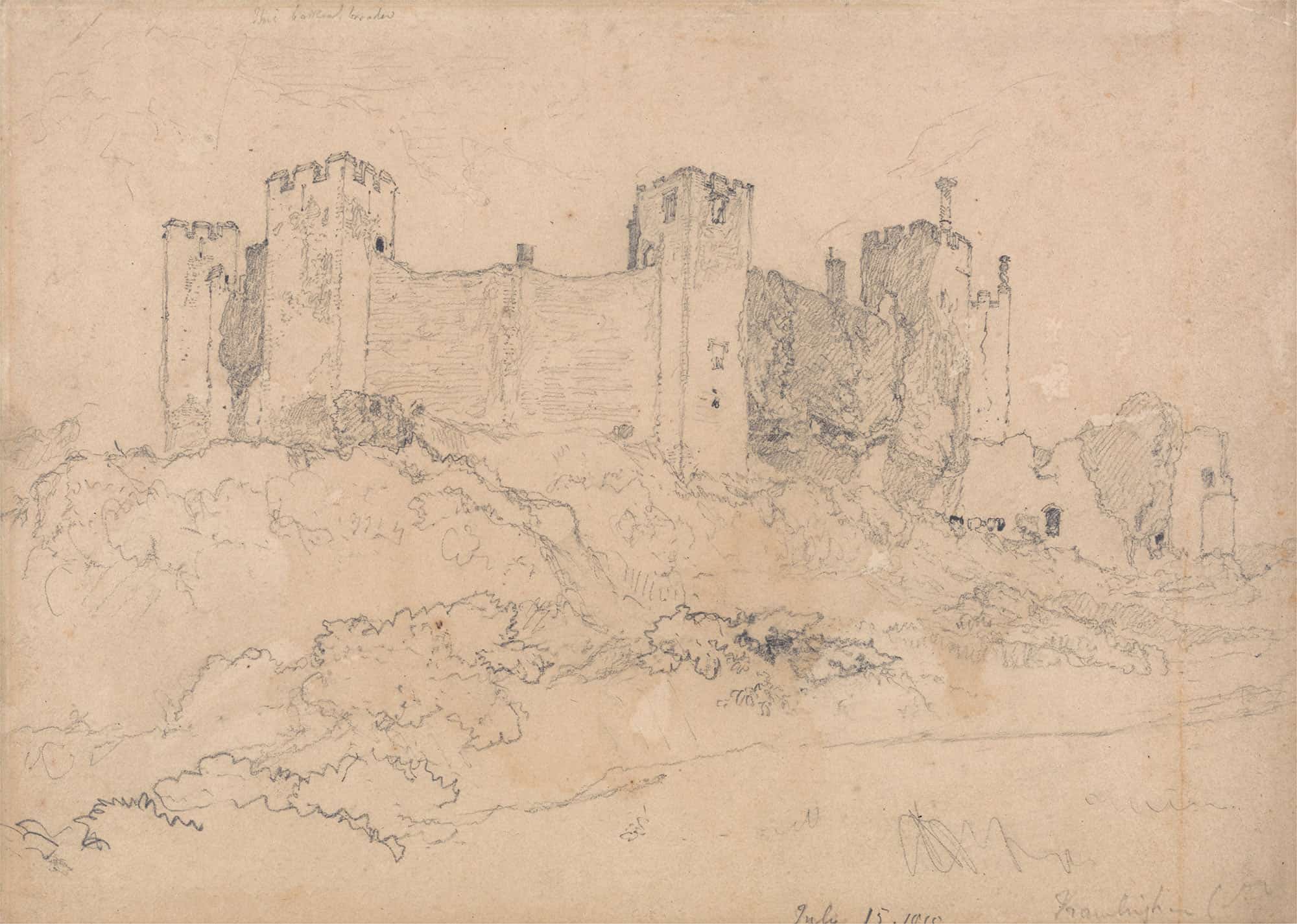 Framlingham Castle Suffolk by John Sell Cotman
