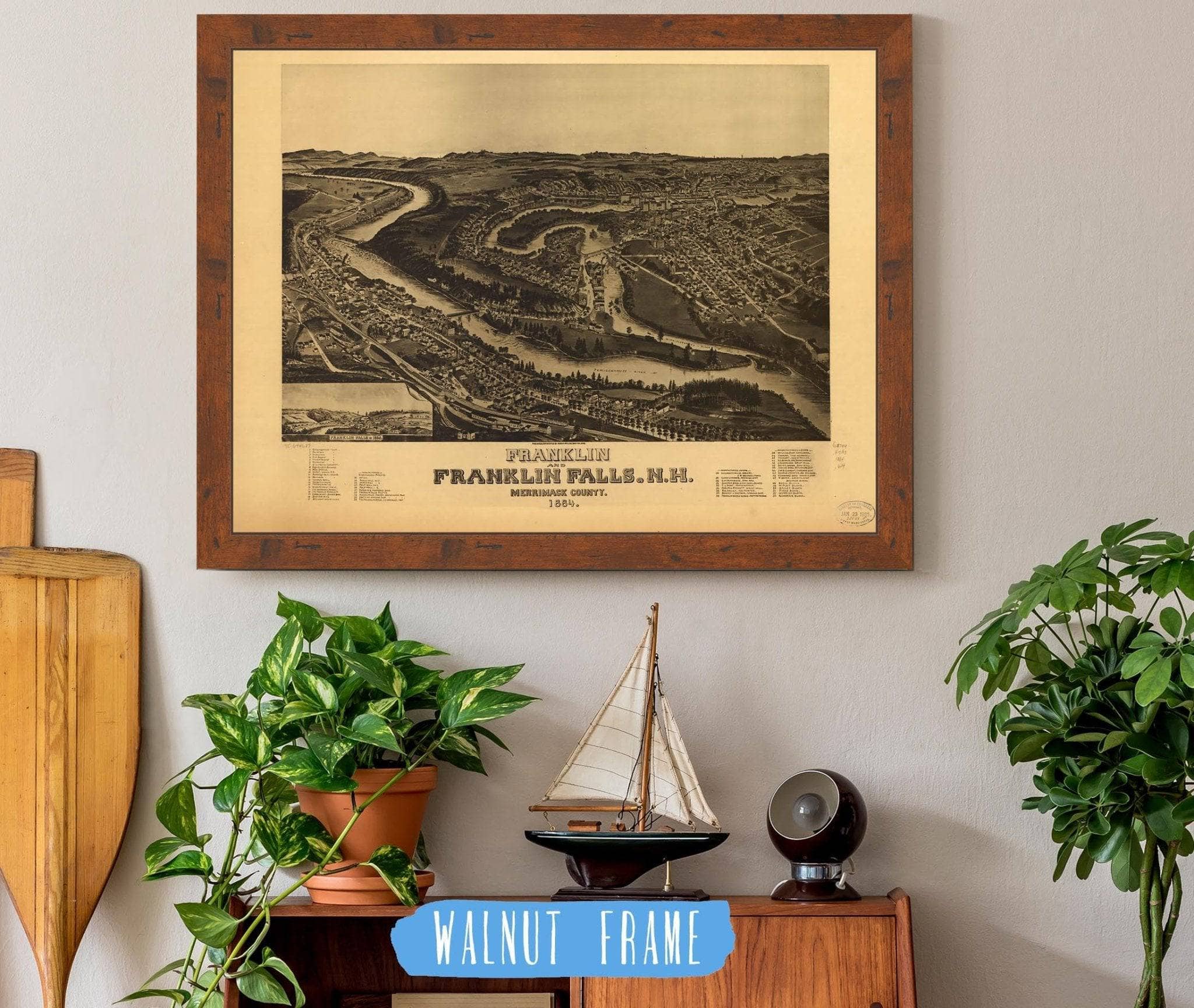 Franklin And Franklin Falls Nh Merrimack County 1884 State of New Hampshire