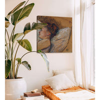 Frau Im Bett by Henri De Toulouse Lautrec