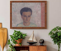 Frau S Schonberger In Gruner Bluse by Walther Gamerith