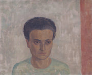 Frau S Schonberger In Gruner Bluse by Walther Gamerith