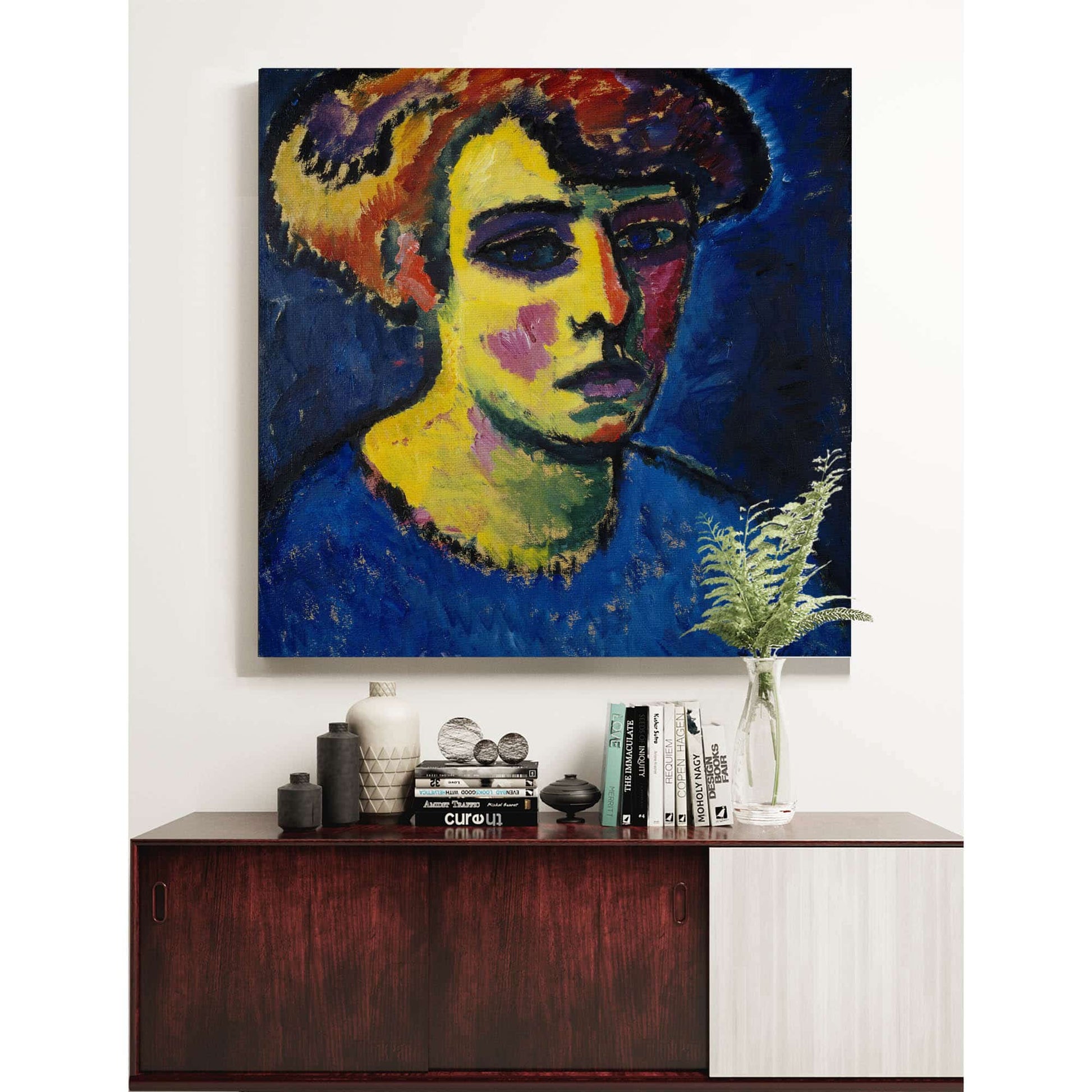 Frauenkopf Head Of A Woman by Alexej Von Jawlensky