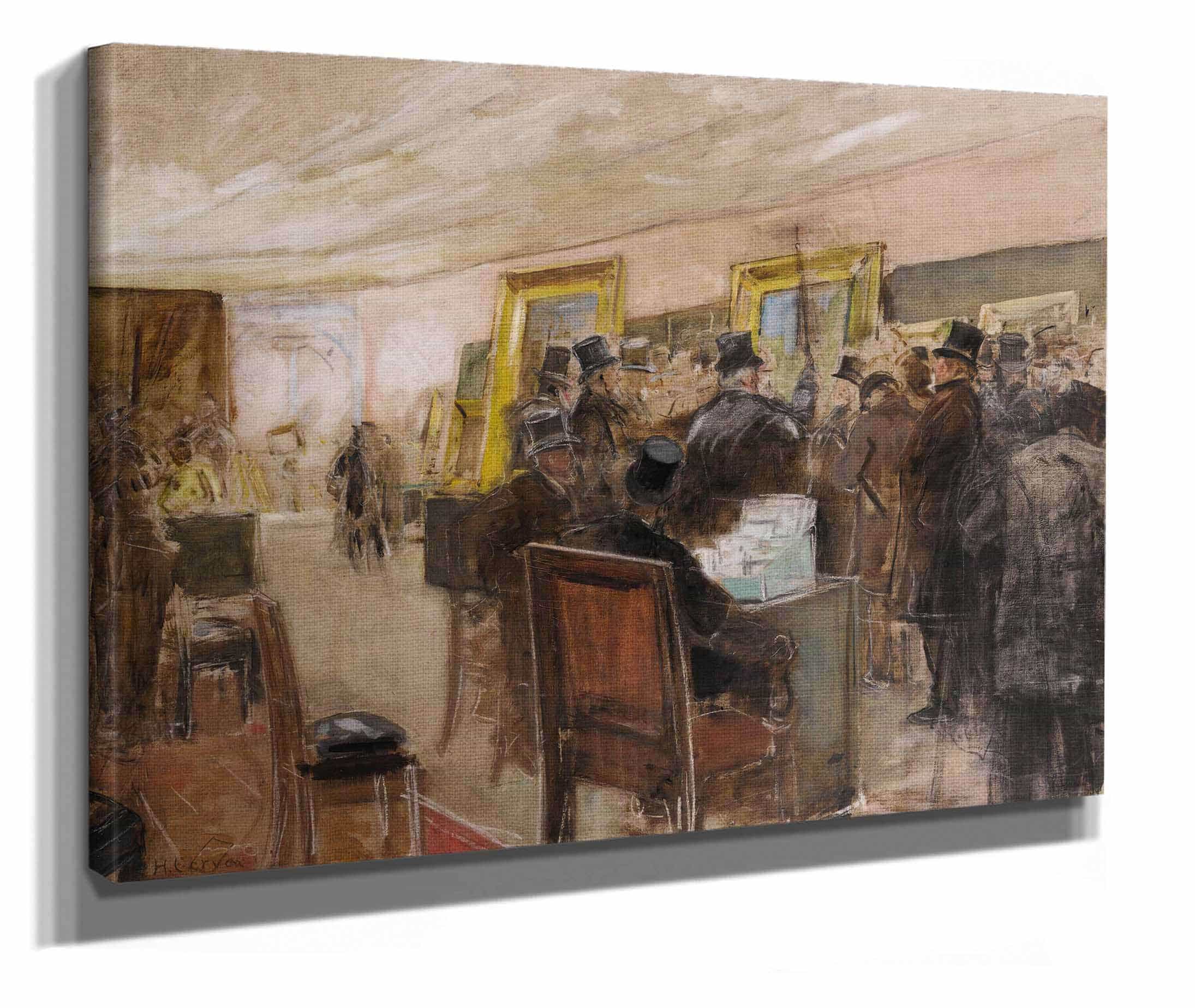 French Study For Une Seance Du Jury De Peinture by Henri Gervex