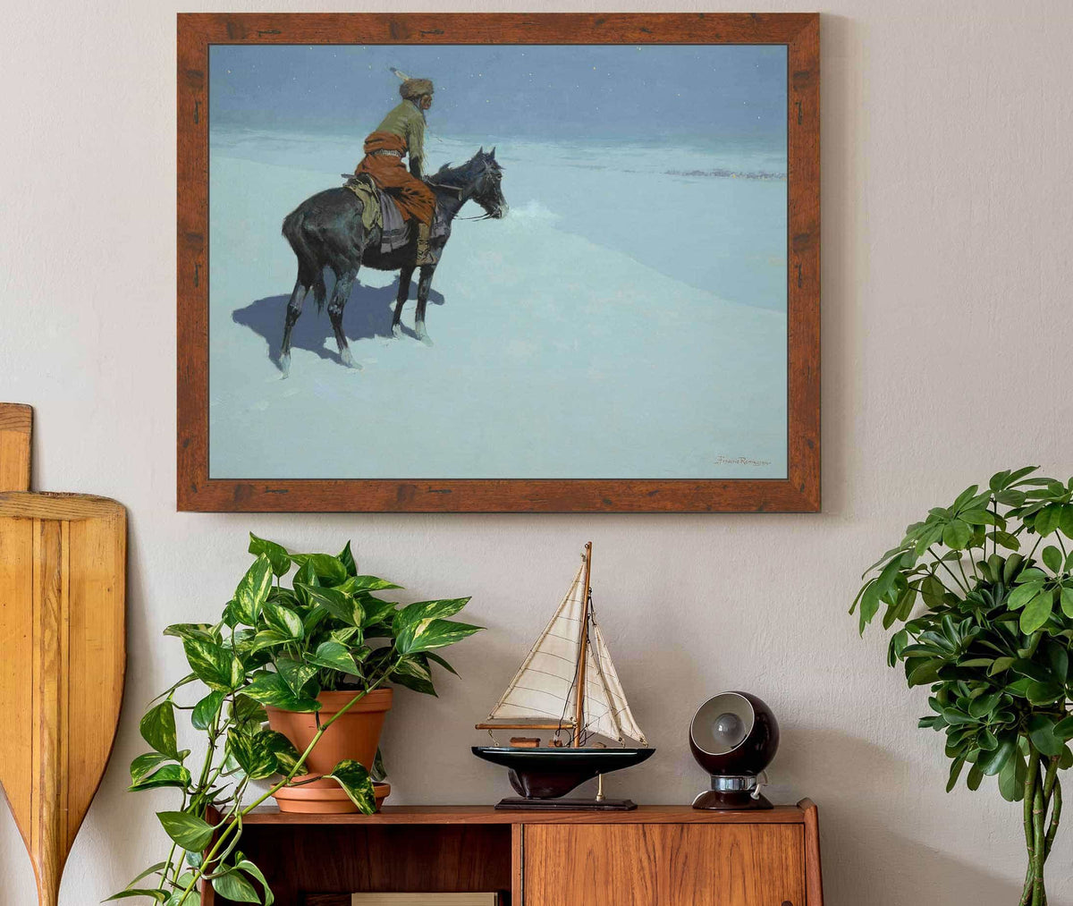 Friends Or Foes The Scout  by Frederic Remington