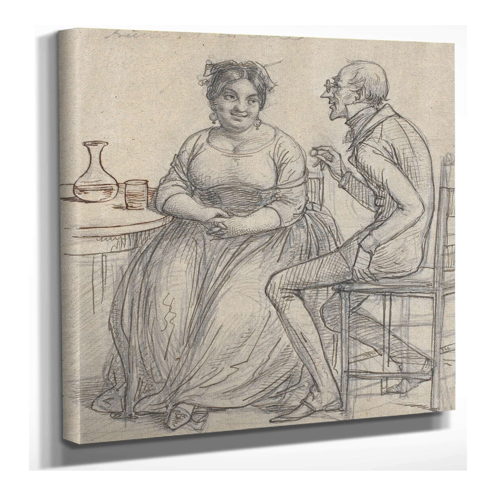 Frieri Til En Enke by Wilhelm Marstrand