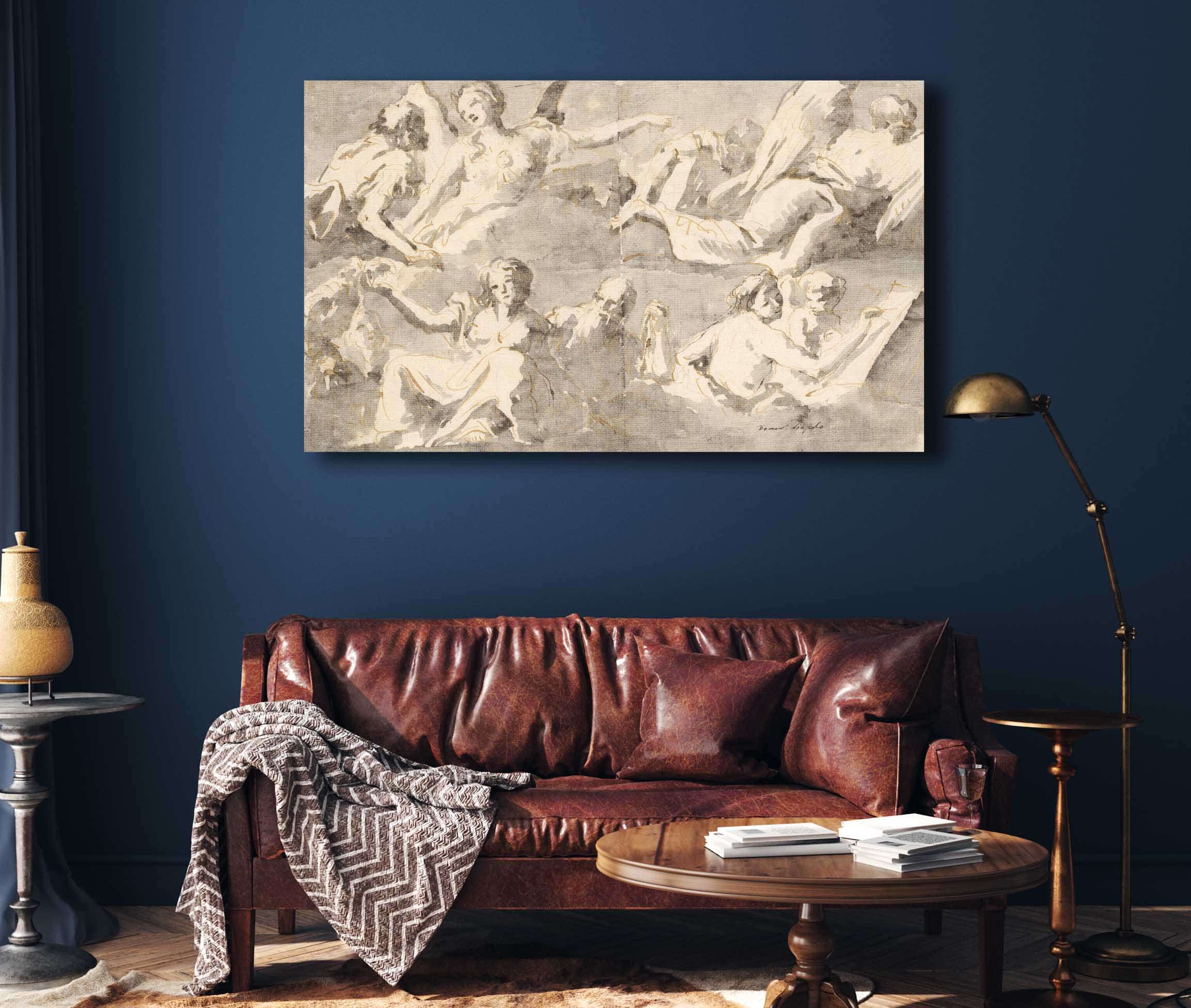 Frieze Of Allegorical Figures After by Giovanni Domenico Tiepolo