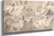 Frieze Of Allegorical Figures After by Giovanni Domenico Tiepolo
