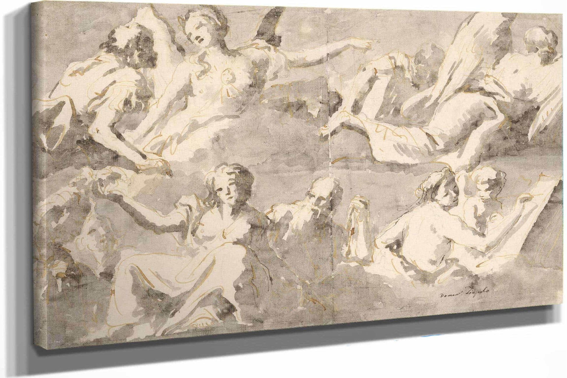 Frieze Of Allegorical Figures After by Giovanni Domenico Tiepolo