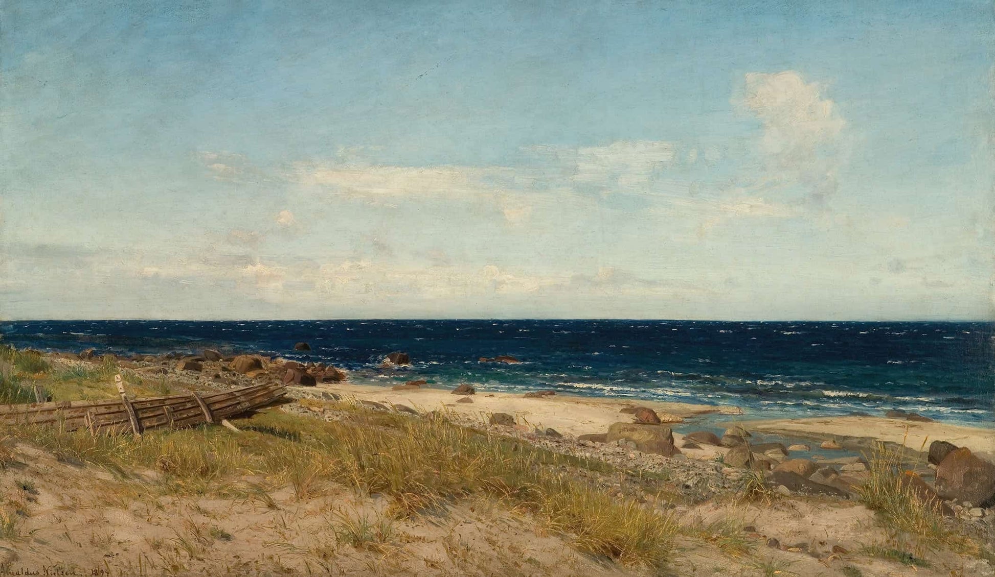 Friskt Vaer Naerland Jaeren By Amaldus Nielsen