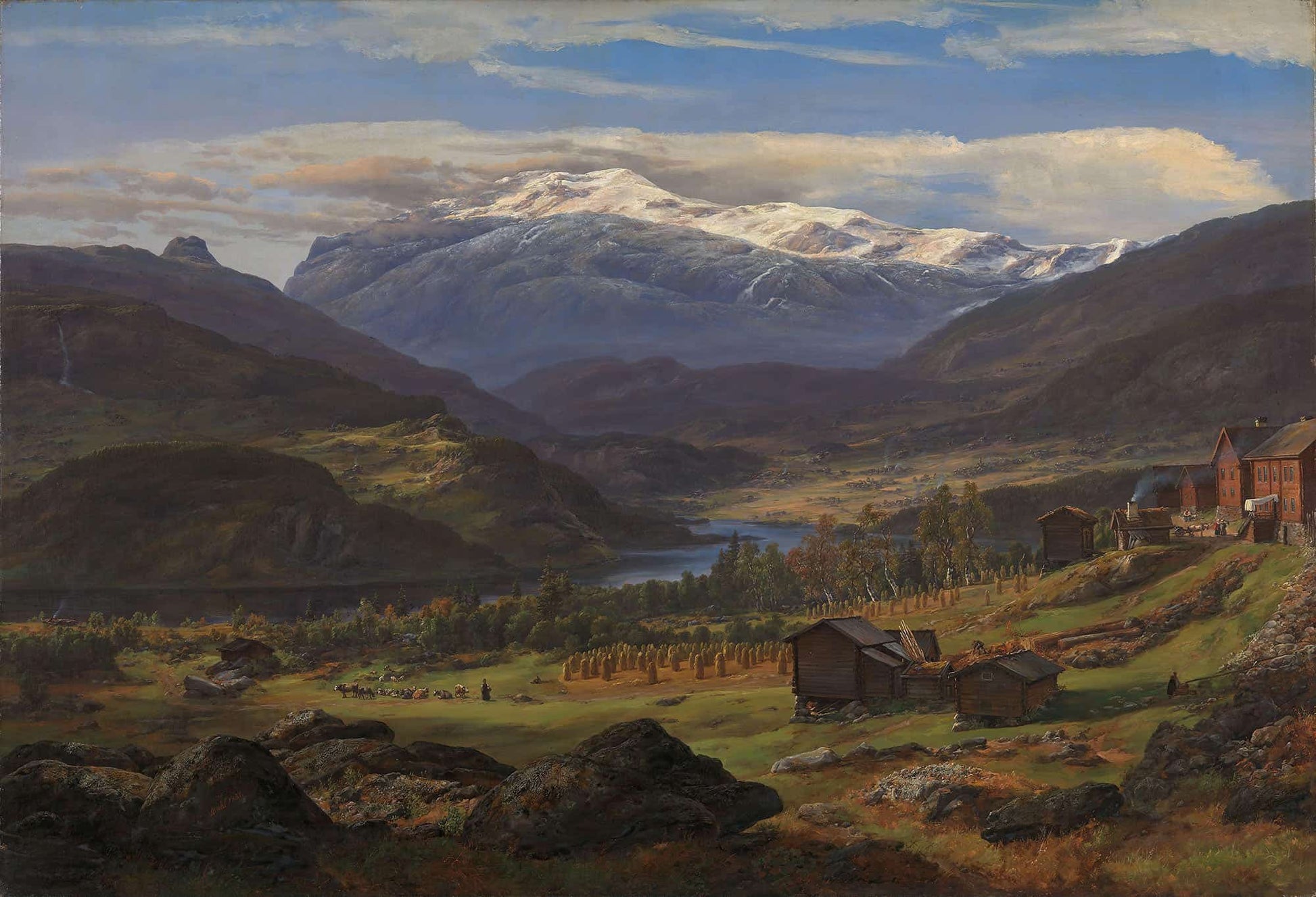 From Hjelle In Valdres by Johan Christian Dahl