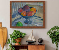 Fruit Dish On A Garden Chair by Paul Gauguin