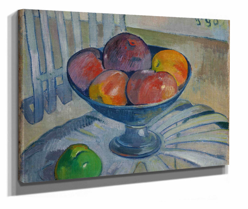 Fruit Dish On A Garden Chair by Paul Gauguin