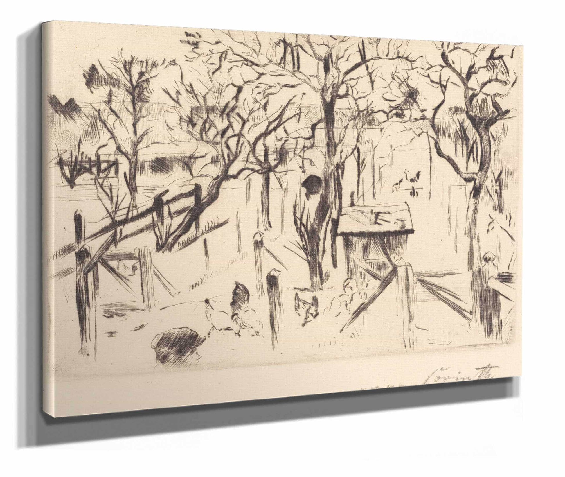 Fruit Garden In Autumn Obstgarten Im Herbst by Lovis Corinth