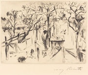 Fruit Garden In Autumn Obstgarten Im Herbst by Lovis Corinth