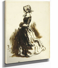 Full Length Portrait Of A Woman by Dante Gabriel Rossetti