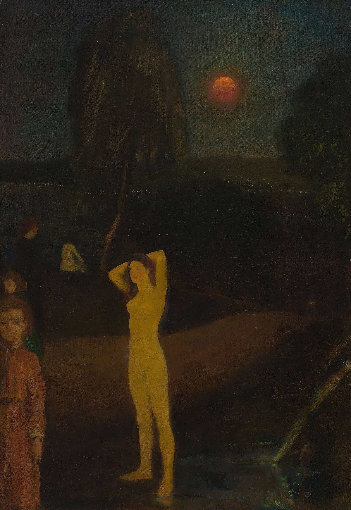 Full Orbed Moon by Arthur Bowen Davies