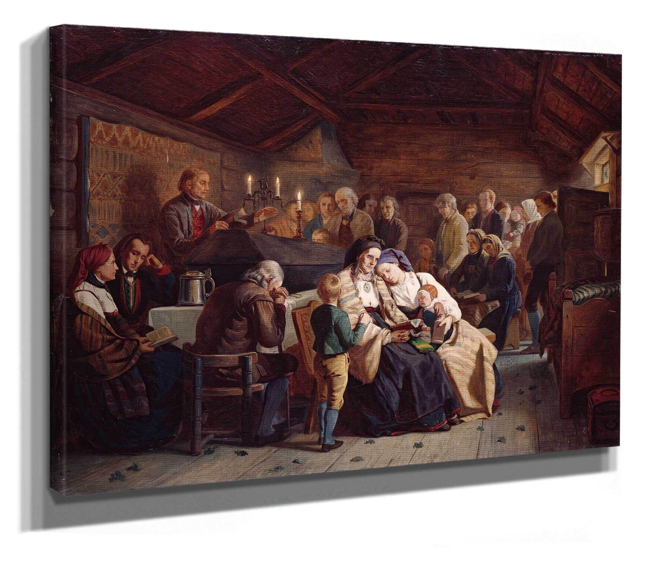 Funeral Feast by Adolph Tidemand