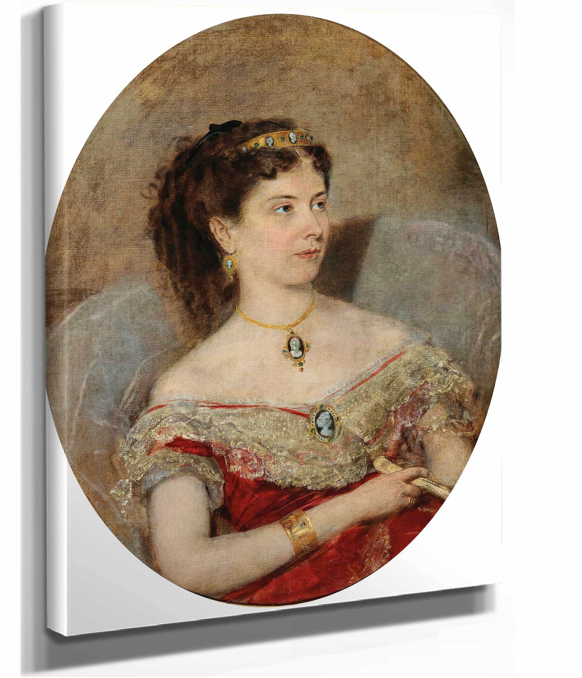 Furstin Maria Von Stackelberg by Anton Romako