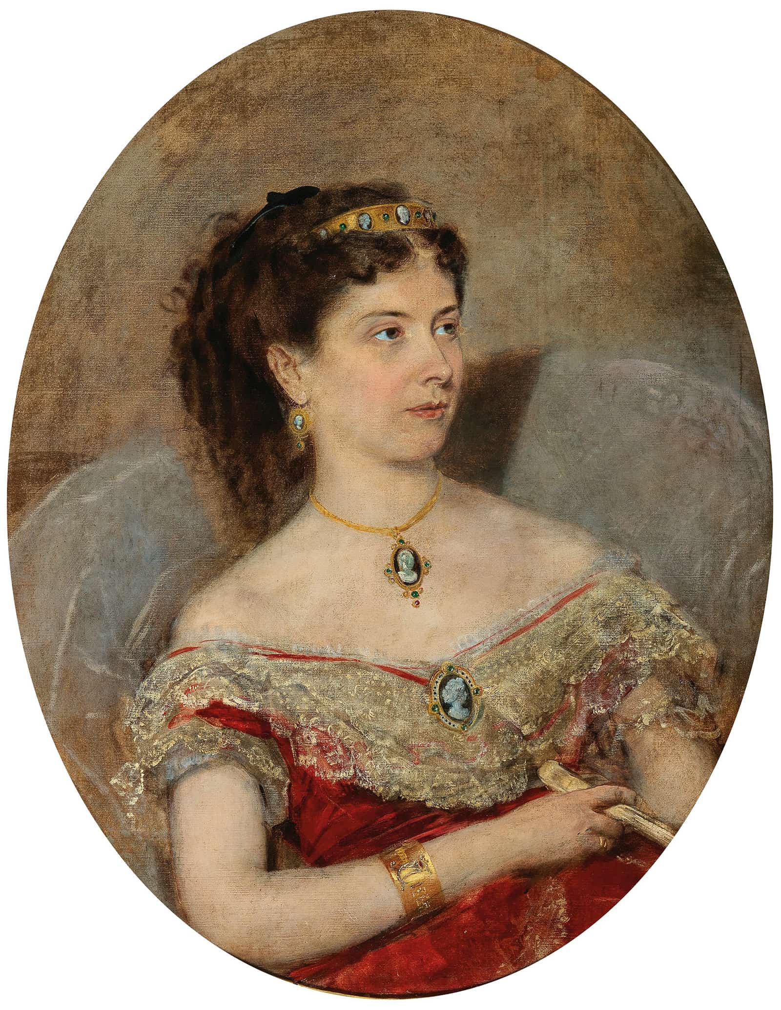 Furstin Maria Von Stackelberg by Anton Romako