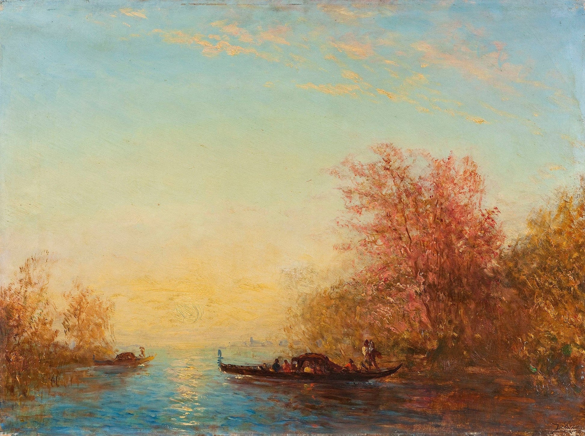 Fusine Environs De Venise by Felix Ziem