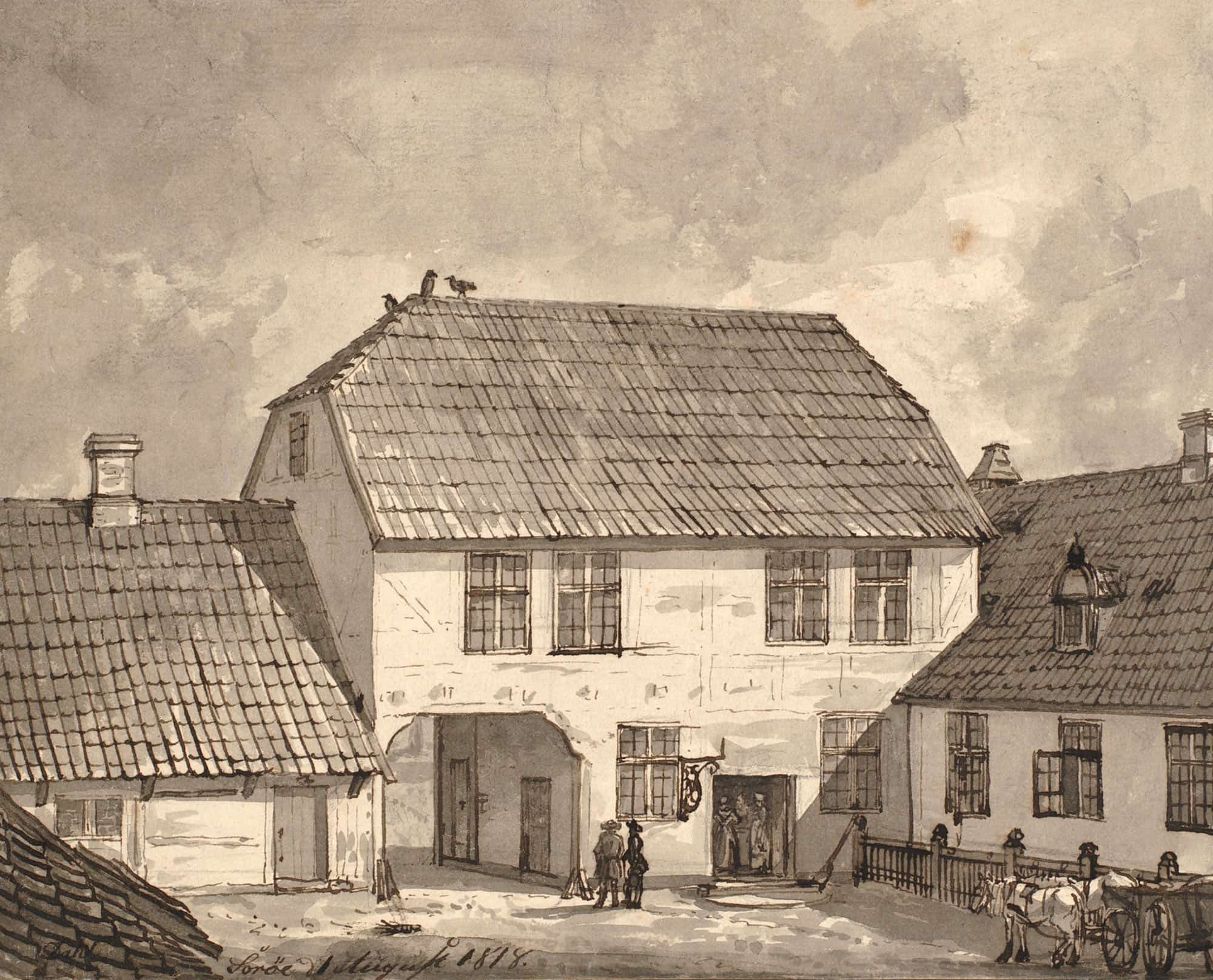Gaardinterior Fra Soro by Johan Christian Dahl